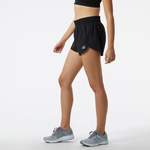 Shorts von New Balance, in der Farbe Schwarz, aus Polyester, andere Perspektive, Vorschaubild