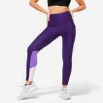 Leggings von Domyos, in der Farbe Grau, aus Polyester, andere Perspektive, Vorschaubild