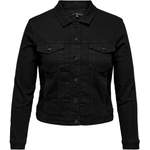 Jeansjacke von ONLY CARMAKOMA, in der Farbe Schwarz, aus Baumwolle, andere Perspektive, Vorschaubild