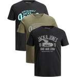 T-Shirt von jack & jones, in der Farbe Schwarz, andere Perspektive, Vorschaubild