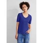 T-Shirt von Street One, in der Farbe Blau, aus Jersey, andere Perspektive, Vorschaubild