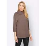 Rollkragenpullover von heine, in der Farbe Beige, aus Polyester, andere Perspektive, Vorschaubild