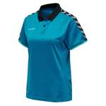 Poloshirt von Hummel, in der Farbe Blau, aus Polyester, andere Perspektive, Vorschaubild