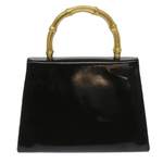 Ledertasche von Gucci Vintage, in der Farbe Schwarz, andere Perspektive, Vorschaubild