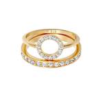 Solitär-Ring von Elli Premium, in der Farbe Gold, andere Perspektive, Vorschaubild
