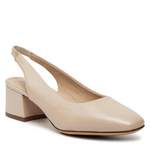 Slingpump von Caprice, in der Farbe Beige, aus Leder, andere Perspektive, Vorschaubild