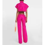 Cargohose von LaQuan Smith, in der Farbe Rosa, aus Polyester, andere Perspektive, Vorschaubild