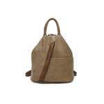 Tagesrucksack von ITALYSHOP24, in der Farbe Beige, aus Kunstleder, andere Perspektive, Vorschaubild