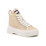 Sneaker von Tommy Jeans, in der Farbe Beige, aus Baumwolle, andere Perspektive, Vorschaubild