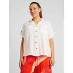 Bluse von Vero Moda Curve, in der Farbe Weiss, aus Webstoff, andere Perspektive, Vorschaubild