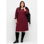 Shirtkleid von Sheego, in der Farbe Rot, aus Polyester, andere Perspektive, Vorschaubild