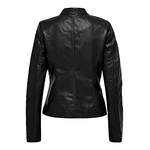 Bikerjacke von ONLY, in der Farbe Schwarz, aus Kunstleder, andere Perspektive, Vorschaubild