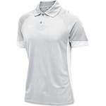 Poloshirt von Hummel, in der Farbe Weiss, aus Polyester, andere Perspektive, Vorschaubild