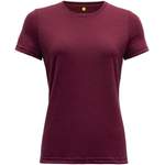 T-Shirt von Devold, in der Farbe Rot, aus Wolle, andere Perspektive, Vorschaubild