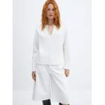 Rundhalspullover von Mango, in der Farbe Weiss, aus Polyester, andere Perspektive, Vorschaubild