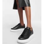 Sneaker von alexander mcqueen, in der Farbe Schwarz, aus Leder, andere Perspektive, Vorschaubild