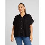 Bluse von Vero Moda Curve, in der Farbe Schwarz, aus Viskose, andere Perspektive, Vorschaubild