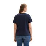 T-Shirt von TOM TAILOR Plus, in der Farbe Blau, aus Baumwolle, andere Perspektive, Vorschaubild