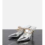 Sandale von Jimmy Choo, in der Farbe Silber, andere Perspektive, Vorschaubild