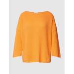Rundhalspullover von comma Casual Identity, in der Farbe Orange, aus Baumwolle, Vorschaubild
