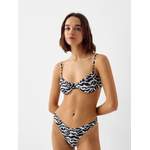 Bikini von Bershka, in der Farbe Schwarz, aus Polyurethan, andere Perspektive, Vorschaubild