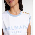 Bluse von Balmain, in der Farbe Weiss, aus Baumwolle, andere Perspektive, Vorschaubild