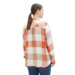 Bluse von TOM TAILOR Plus, in der Farbe Orange, aus Viskose, andere Perspektive, Vorschaubild