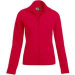 Sweatjacke von Promodoro, in der Farbe Rot, andere Perspektive, Vorschaubild