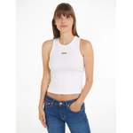 Tanktop von Tommy Jeans, in der Farbe Weiss, andere Perspektive, Vorschaubild