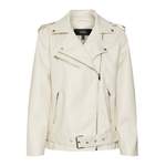 Lederjacken & Kunstlederjacke von Vero Moda, in der Farbe Beige, aus Polyester, andere Perspektive, Vorschaubild