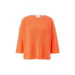 Rundhalspullover von comma casual identity, in der Farbe Orange, aus Baumwolle, Vorschaubild