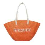 Shopper von PATRIZIA PEPE, in der Farbe Orange, aus Bast, andere Perspektive, Vorschaubild