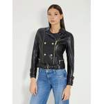 Kunstleder-Bikerjacke der Marke Guess