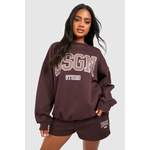 Kurzer Sweatshirt-Trainingsanzug der Marke boohoo