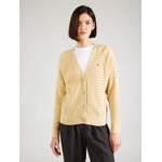 Strickjacke von Tommy Hilfiger, in der Farbe Beige, andere Perspektive, Vorschaubild