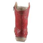 Winterboot von KACPER, in der Farbe Rot, aus Leder, andere Perspektive, Vorschaubild