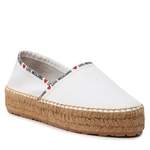 Espadrille von Love Moschino, in der Farbe Weiss, aus Stoff, andere Perspektive, Vorschaubild