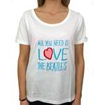 T-Shirt von The Beatles, in der Farbe Weiss, andere Perspektive, Vorschaubild