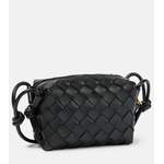 Schultertasche von Bottega Veneta, in der Farbe Schwarz, andere Perspektive, Vorschaubild