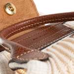 Umhängetasche von Longchamp, in der Farbe Beige, aus Baumwolle, andere Perspektive, Vorschaubild
