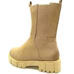 Chelsea-Boot von Caprice, in der Farbe Beige, aus Leder, andere Perspektive, Vorschaubild