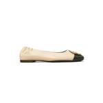 Klassische Ballerina von TORY BURCH, in der Farbe Beige, aus Leder, Vorschaubild