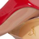 High Heel Pump von Christian Louboutin, in der Farbe Beige, aus Leder, andere Perspektive, Vorschaubild