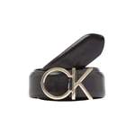 Ledergürtel von Calvin Klein, in der Farbe Schwarz, aus Leder, andere Perspektive, Vorschaubild