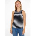 Tanktop von Tommy Hilfiger, in der Farbe Weiss, aus Elasthan, andere Perspektive, Vorschaubild