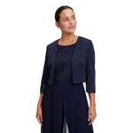 Kurzblazer von Vera Mont, in der Farbe Blau, aus Polyester, andere Perspektive, Vorschaubild