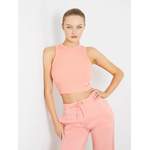 Cropped Rippstrick-Tanktop der Marke Guess