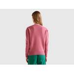 Sonstige Pullover von United Colors of Benetton, in der Farbe Rosa, aus Schurwolle, andere Perspektive, Vorschaubild