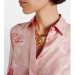 Hemdbluse von Versace, in der Farbe Rosa, andere Perspektive, Vorschaubild