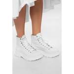 Plateau Sneaker von alexander mcqueen, in der Farbe Weiss, aus Gummi, andere Perspektive, Vorschaubild